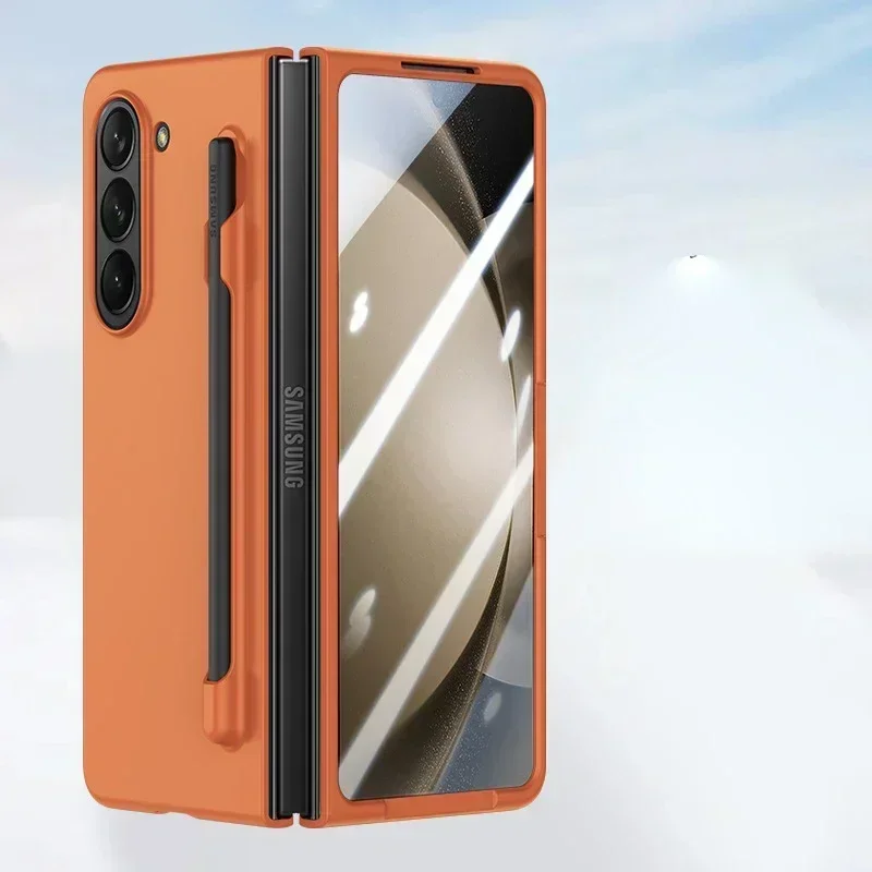 Matte Solid Color Case with S Pen Holder and Slim Screen Protector