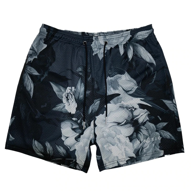 

Men Beach Shorts Summer Fashion 3d Flowers Print Pattern Board Shorts Off White Swimwear Short Pants Homme Quick-dry Short
