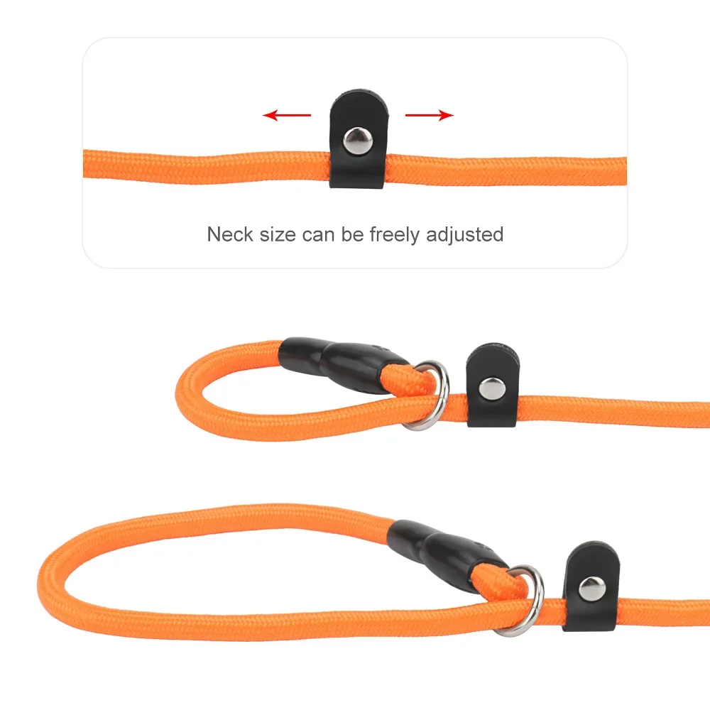 Adjustable No-Pull Dog Training Collar with Slidable Stopper