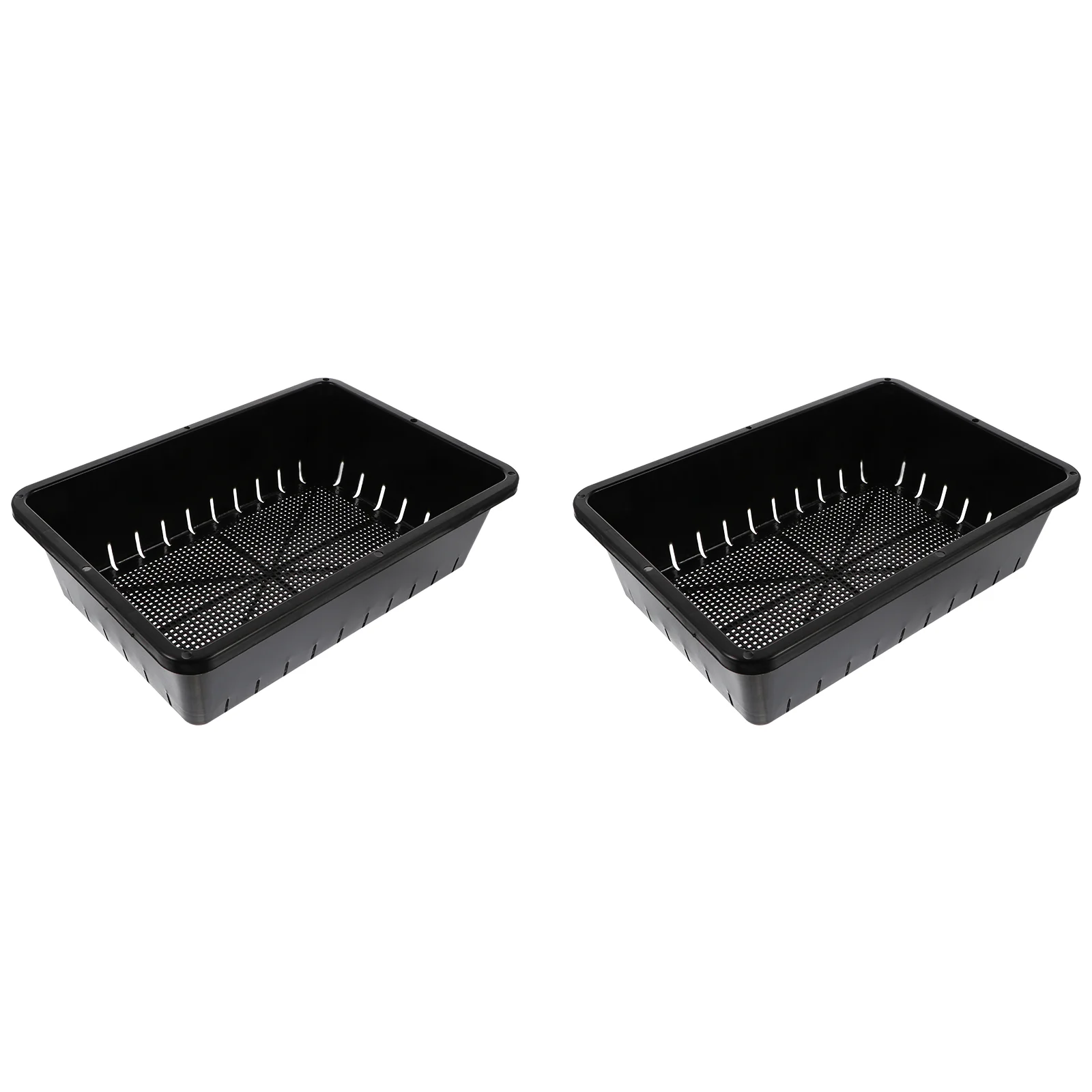 

2 Pcs Nursery Basin Kinds of Flowerpots Propagation Kit Succulents Propagator Tray Trays Starter Plastic Sprouter