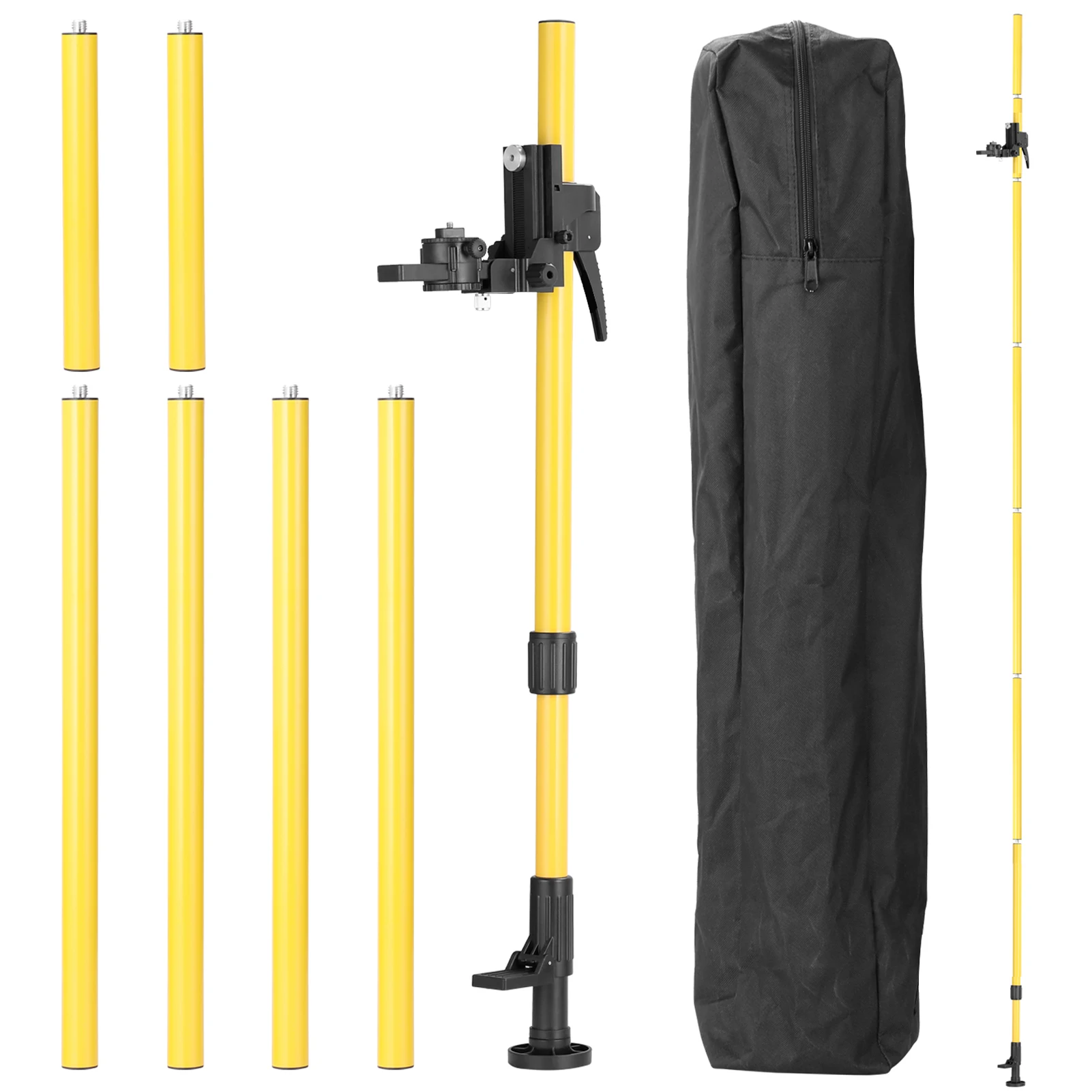 4.2m Height Adjustable Line Leveler Stand Bar Telescopic Bracket 1/4'' Thread Li