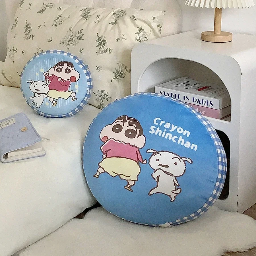Lovely Crayon Shin-chan Back Cushion Very Soft Cuddly Pillow Japanese Style Round Cushion Sofa Bed Cushion Room Decor Gifts 4