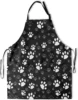 Funny Dog Paw Animal Apron with 2 Pockets Waterproof for Men Women Kitchen Garden Decor 3
