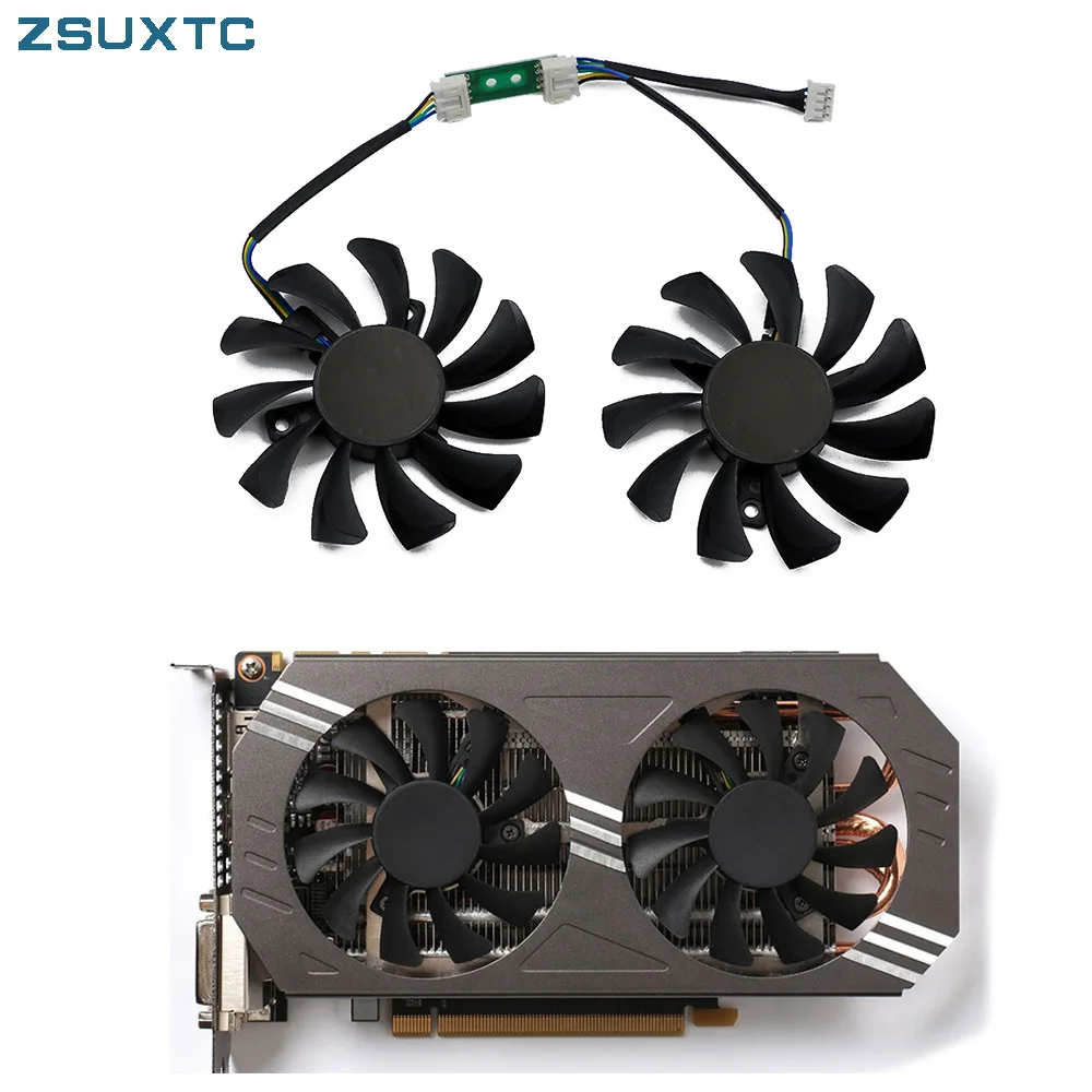 Substituição do Ventilador Refrigerador para Zotac Geforce Placa Gráfica Ventilador de Refrigeração Ga81o2u Ga81s2u Gtx970 4g 75 mm