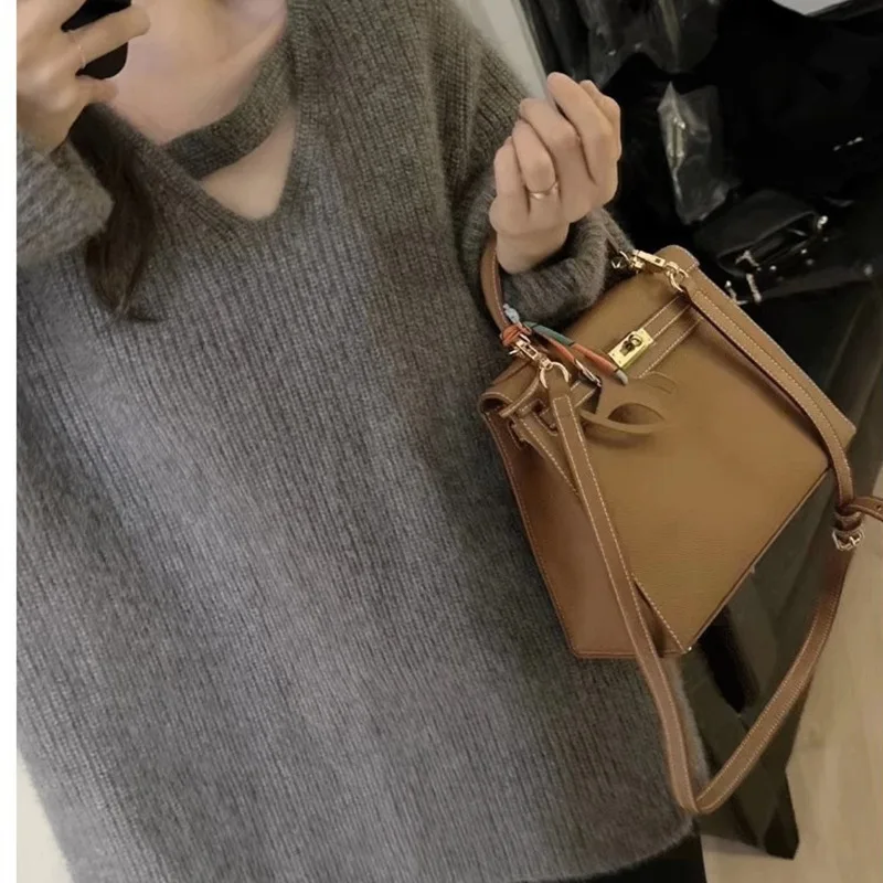 Women Long Sleeve Loose Pullover Sweater Autumn Winter