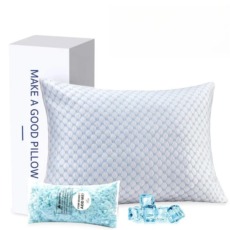 Memory Foam Bed Pillow Bed Pillow For Sleeping Breathable Pillow With Washable Removable Bed Pillow Cover Pillow 51x76cm 5