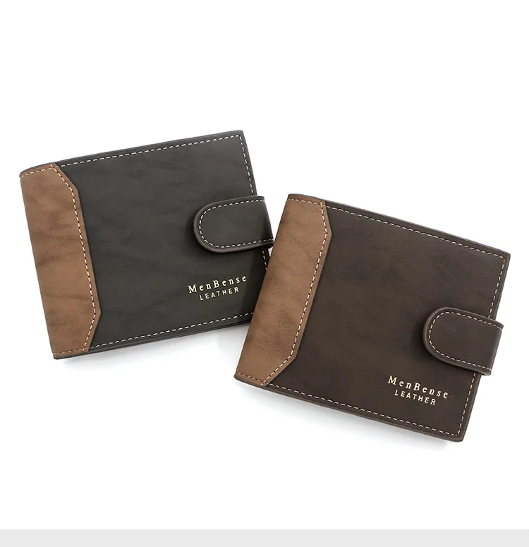 Männer Business Brieftasche Hohe Qualität PU Leder Kreditkarte Halter Fall Männlich Kurze Zipper Münzfach Geldbörse Geld Tasche mit haspe – Detail 17