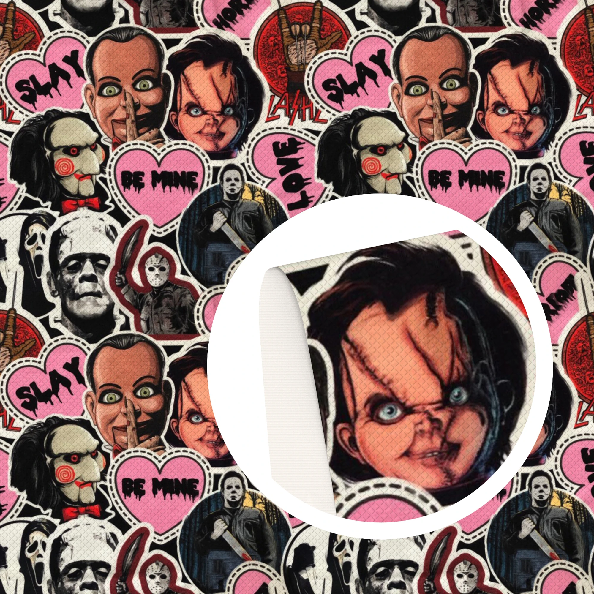 Leather Fabric Vinyl Fabric Vinyl Sewing Fabric Printed Leather Sheets Halloween Theme Faux Leather Sheets Skull Bat Ghost Printed Synthetic Leather Fabric DIY Earrings Hair Bows Crafts