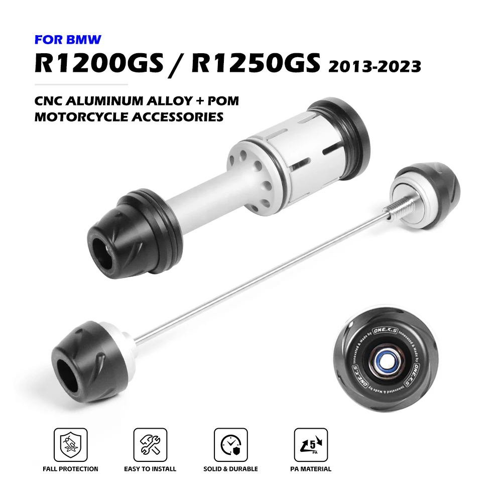

Противоударный слайдер R1200GS R1250GS ADV для передней и задней оси вилки для BMW 2013-2023, защита колеса, аксессуары для мотоциклов