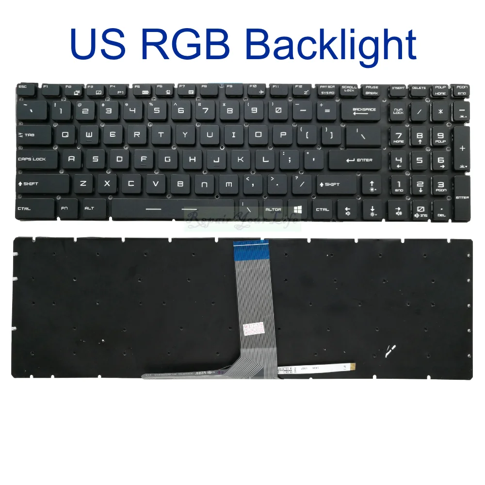 Teclado Retroiluminado Colorido para Msi Eua Francês Rgb Gs60 Gs70 Gs72 Ge62 Ge72 Gt72 Gt72s 6qd 6qe 6qf Ms1782 Ms-1783 Ms-1772 16u6 - Imagem 6