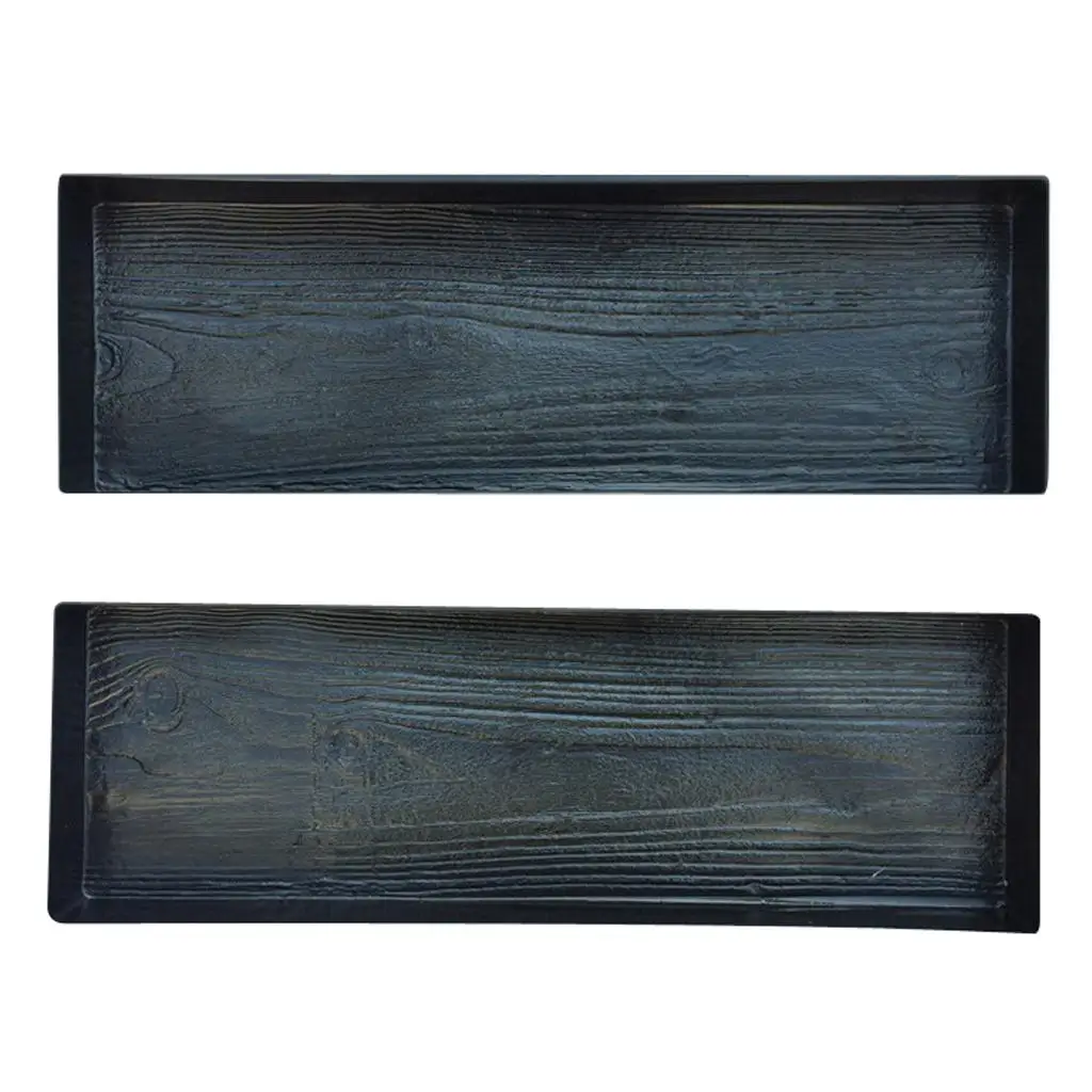 2 Pack Plastic Stepping Realistic Wooden Boards for Patio Beautiful Pattern