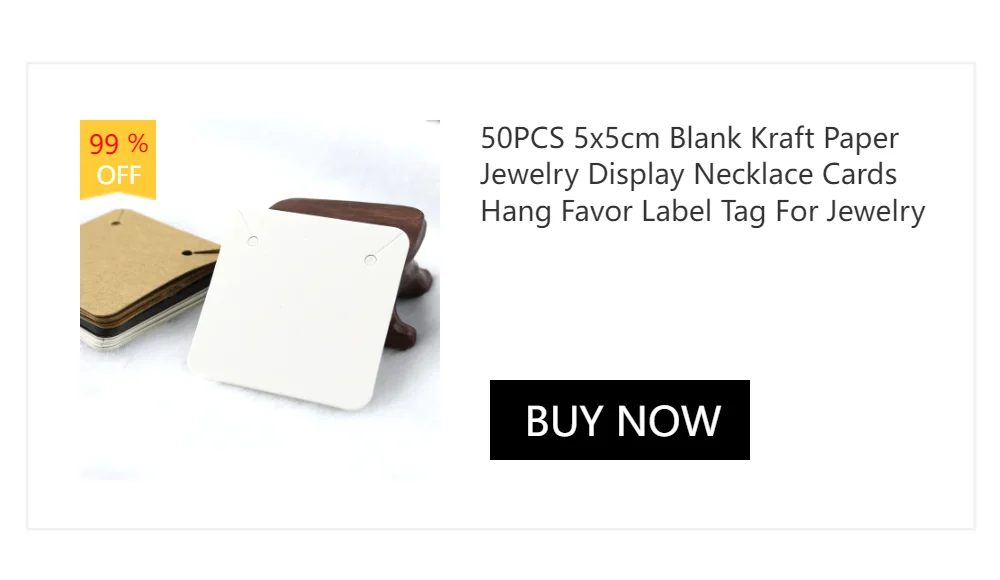 50 Pieces Black Brown Black Blank Paper Bangle Ring Cards Jewelry Holder Display Storage Packing Stand Accessories Wholesale