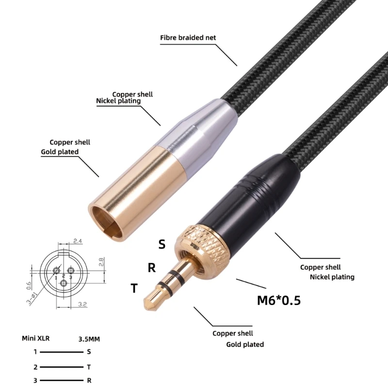 3.5mm-̴ XLR , 1/8 -̴ XLR ̺, 1/8 ġ TRS ׷ ̺