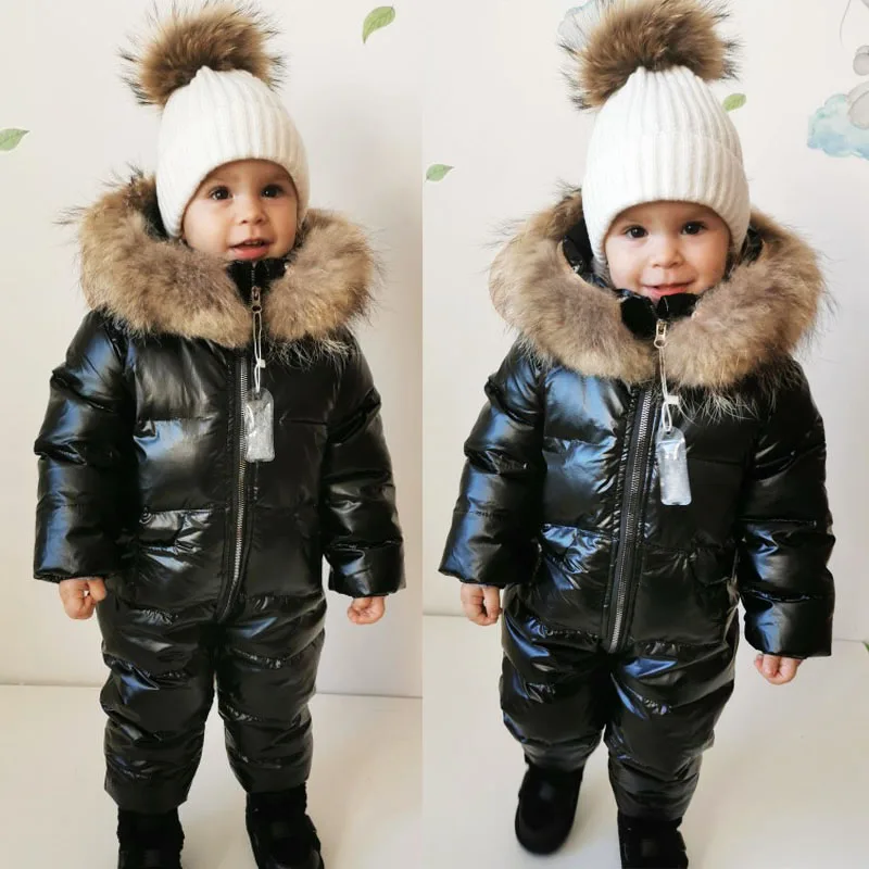 jaqueta da criança do bebê snowsuits outerwear casaco quente 0-3y