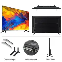 4K 43/50/55/65/75 Inch UHD Led Television 4k Smart Wifi TV 4K UHD Factory Cheap Flat Screen Television HD LCD LED Best Smart TV 1