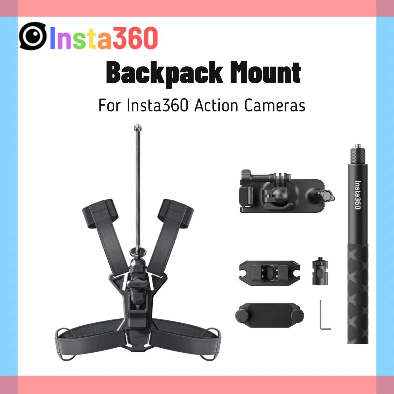 Insta360 x x2 ace-アクションカメラバックパック,3人用バックパック