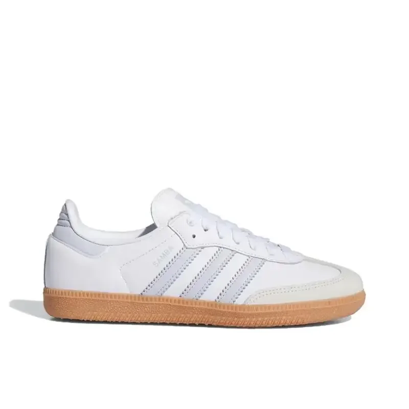 Adidas Originals Samba OG White Pink Fashion Anti-slip Classic Unisex Casual Board Shoes German Training