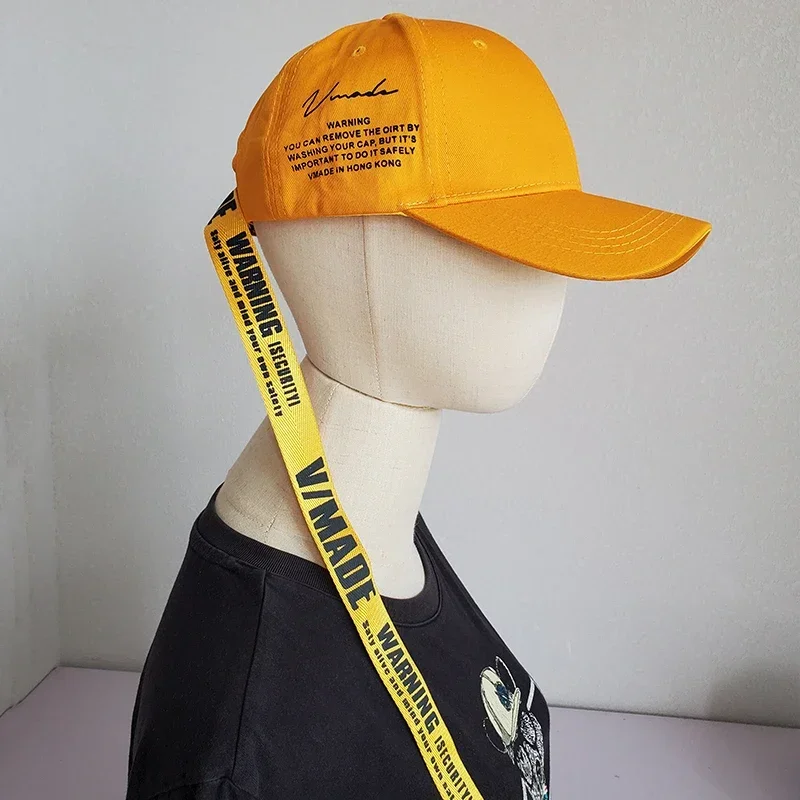 Y2K Baseball Cap for Men Women Long Strap Tail Kpop Hip hop Summer Cap Unisex Style Letters Print Trucker Hat 5