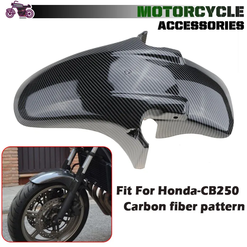 Moto Front Mudguard Fender Mud Flaps Guard Fairing Carbon Pattern Fit For HONDA CB250F CB600F CB900F CB1300 Hornet 250 600 900 |