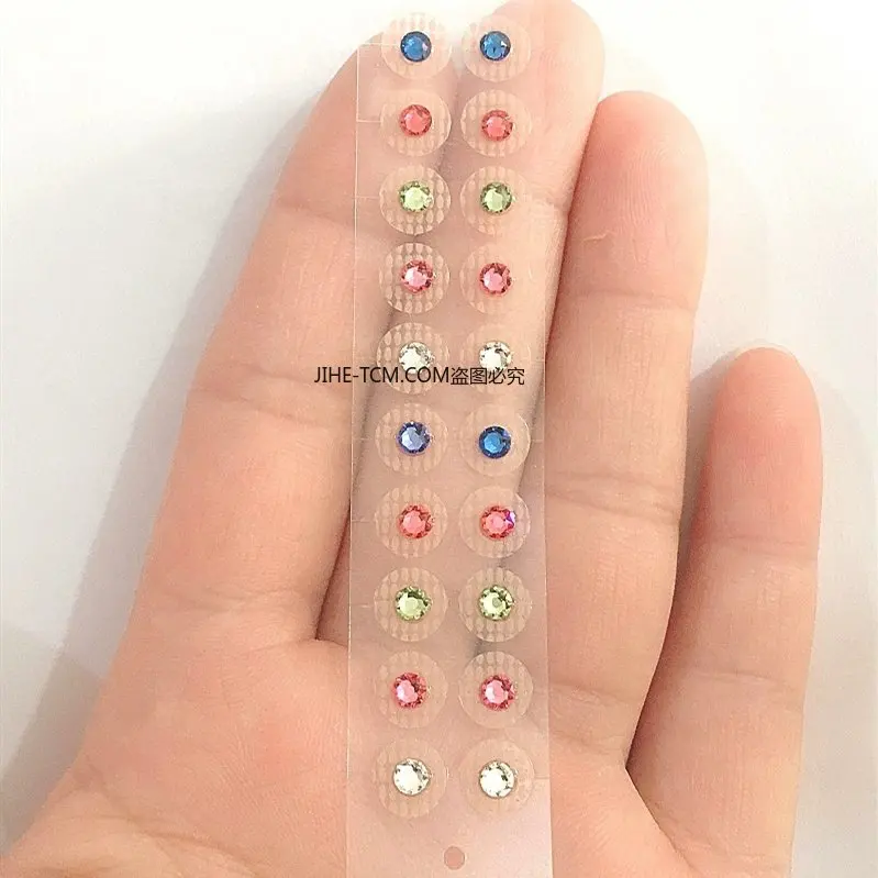 

Кристальный драгоценный камень, магнитные бусины, прозрачная лента, наклейка для аурикулярной терапии, семена ушей, акупунктура