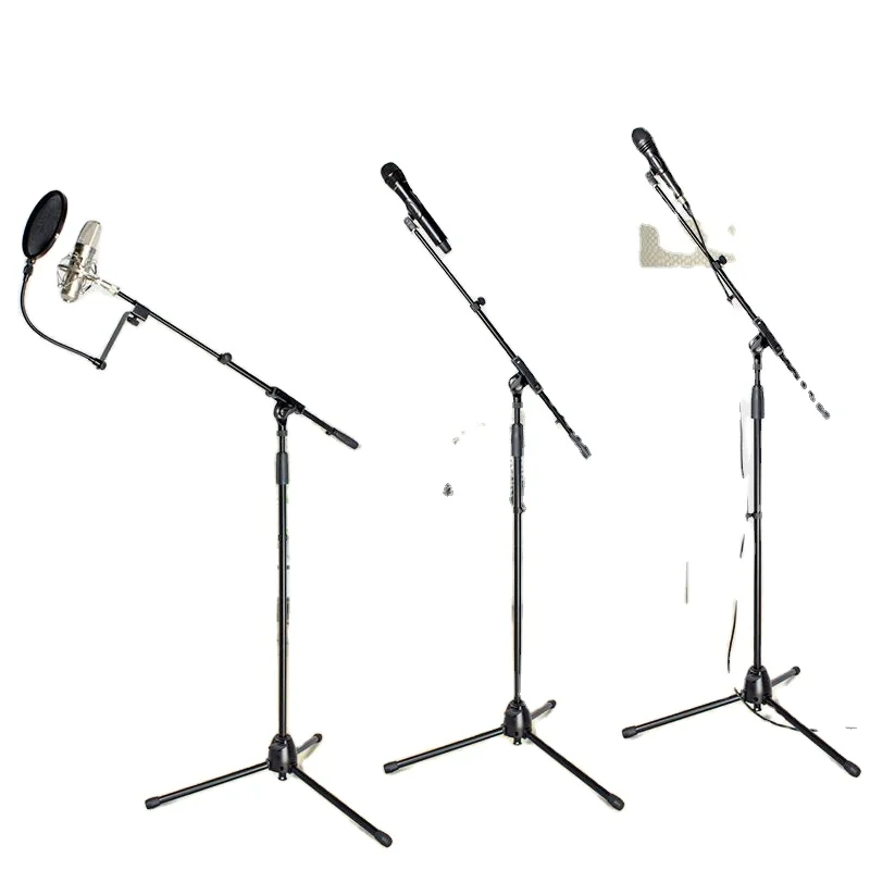 

Professional Adjustable Tripod Floor Telescope Boom Arm Microphone Stand For Singing Speech Teaching