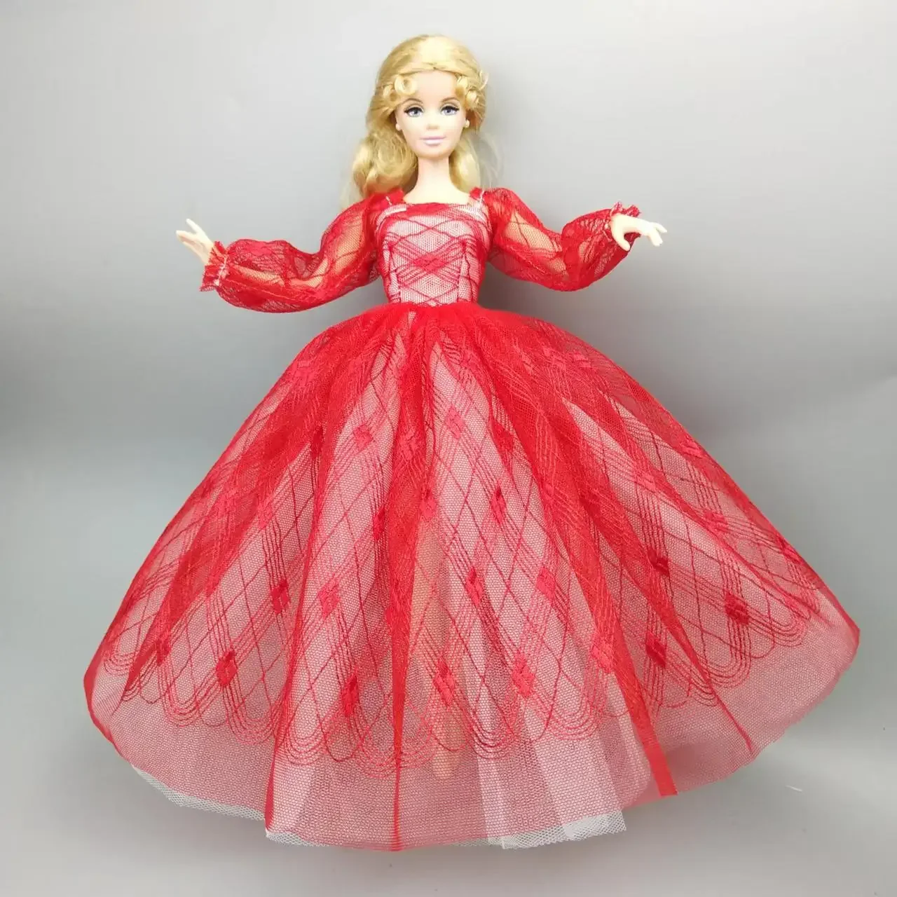 Buy Barbie Red Fashion Royalty Princess Party Dress/Clothes/Gown For Barbie  Doll Online at desertcartINDIA