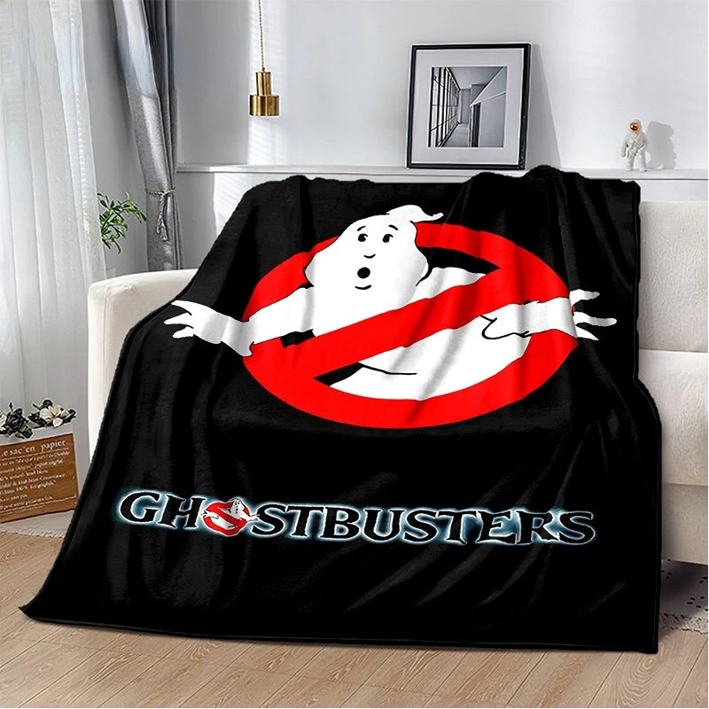 3DCartoonGhostbustersSoftPlushBlanketFlannelBlanketThrow