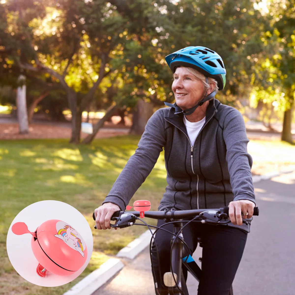 

Bicycle Bell Decor Bike Bells Printed Unicorn Bike Bells Crisp Sound Ring Bell For Scooter Tricycle Children DIY Adornment