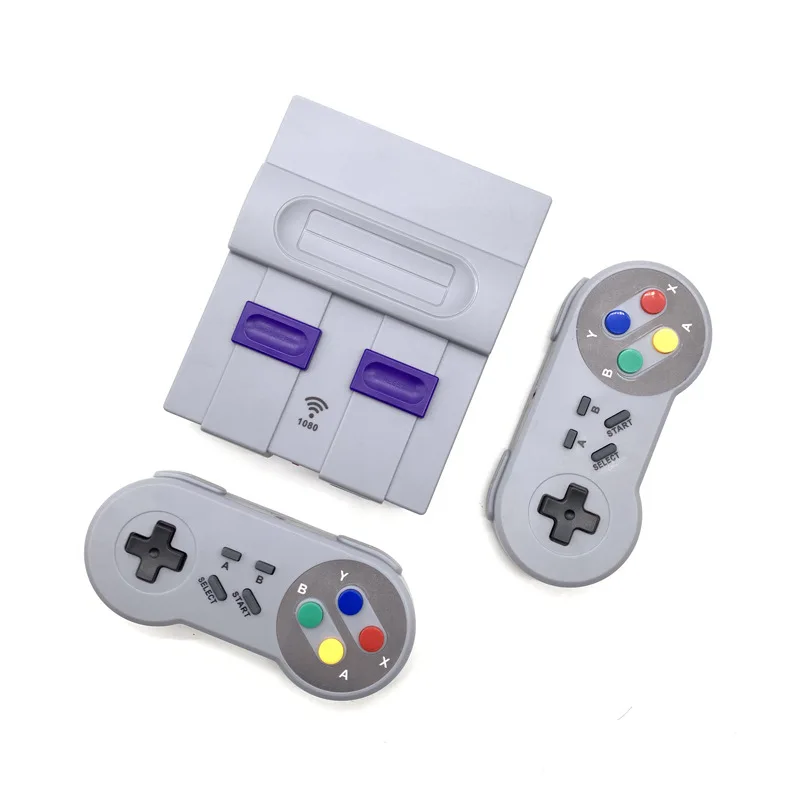 Super HD Output For SNES Retro Classic Handheld Video Game Player TV Mini Game Console Built-in 1080 Games with Dual Gamepad
