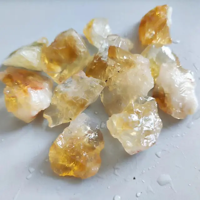 Natural Raw Citrine Crystal Stone 5