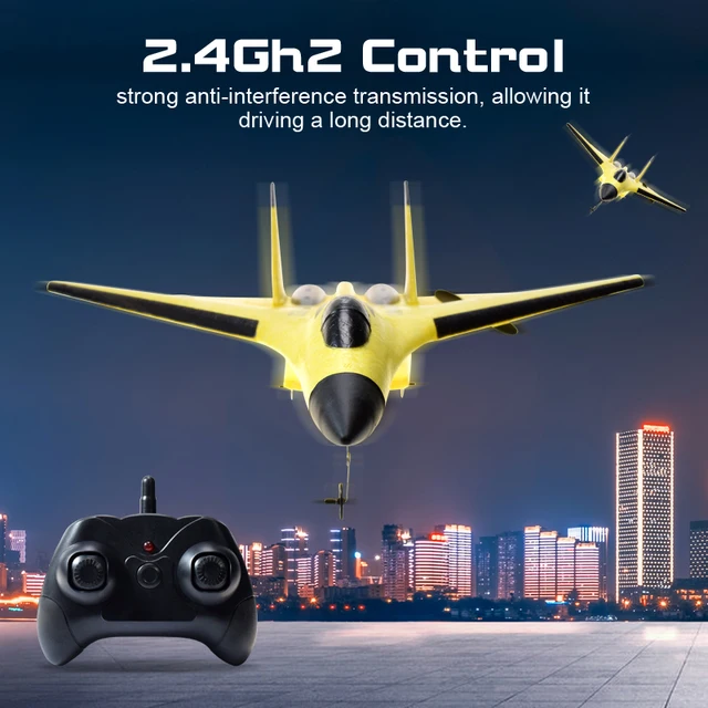 2.4G SU35 Glider RC Drone Colorful Hand Throwing Foam RC Airplanes Outdoor Electric Remote Control Plane for Boys Kids Toy Gift 2