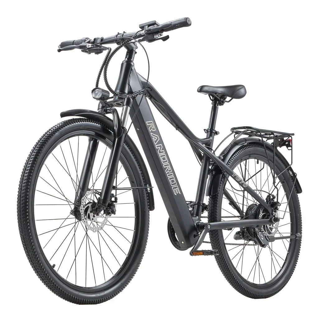 Ebike Randride YG70 electric city bicycle front fork suspension 1000W motor 48V 14AH adult city cycling electric bicycle
