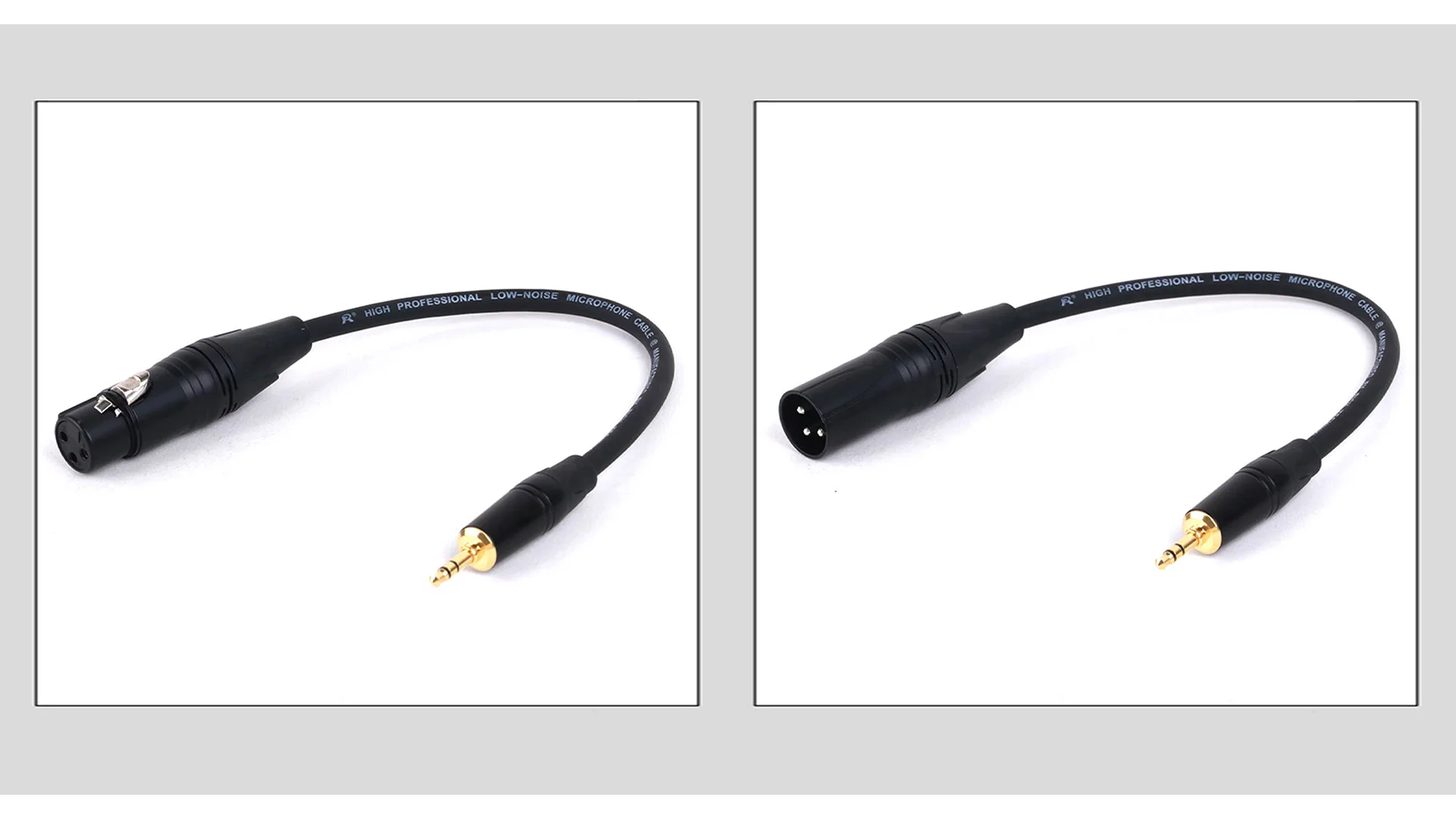 1 Stück 3,5mm(1/8) trs Stecker Buchse Audio Konverter Kopfhörer adapter an xlr 3-polige Buchse/Stecker für Mikrofone Gitarre usw. – Detail 4