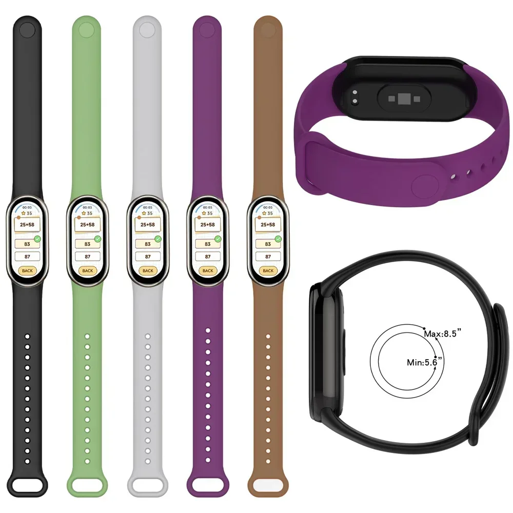 Silikon Strap Für Xiaomi Mi band 8-8 NFC Sport Gürtel Ersatz miband 8 Armband wasserdichte smart band 8 armband Zubehör – Detail 7