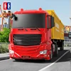 Double E E663 RC Flat Trailer Excavator Sound LED Lights Remote Control Truck Kids Toys Engineering Vehicle Boy competitive Game 2