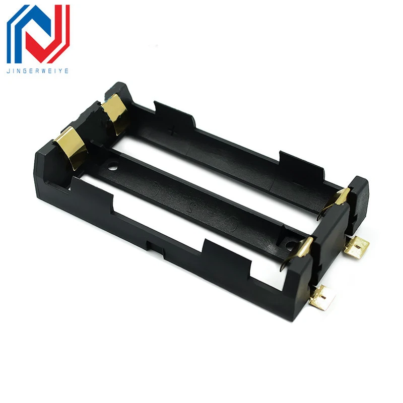 2pcs/lot 1x 2x3X4 18650 Series Batteries Holder Box Storage Case Container With Bronze Pins