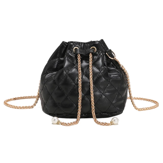 Ltesdtraw Plush Cherry Bucket Bag Casual Crossbody Bag Portable Chain Soft  Cute for Travel 