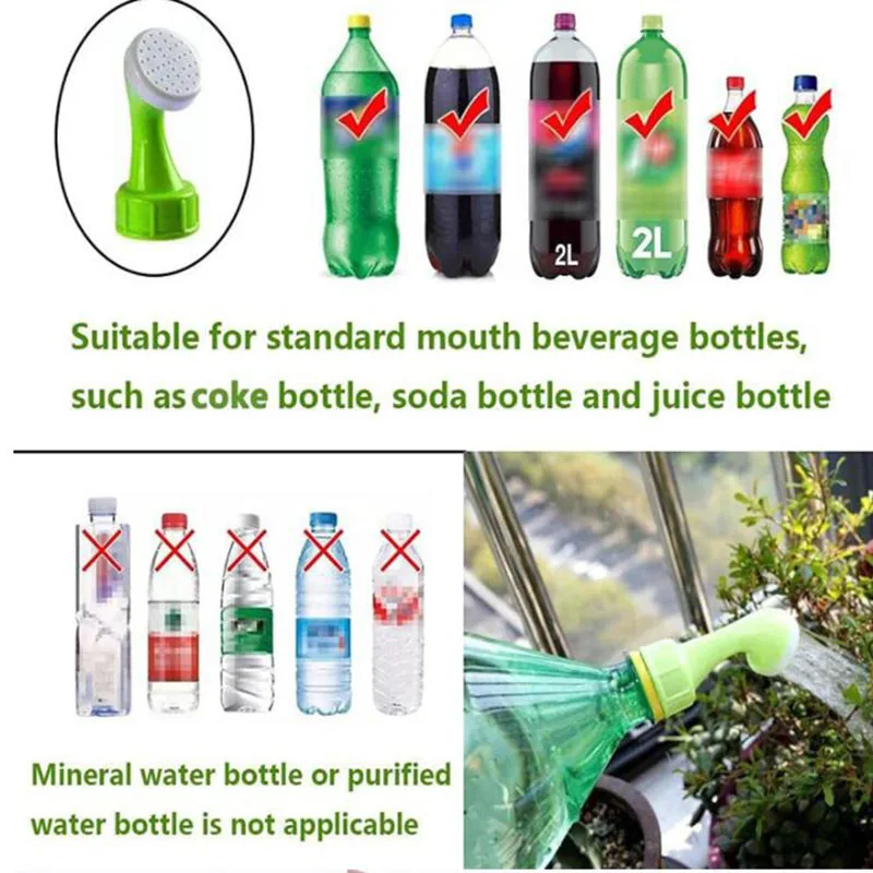 PVC Plastic Bottle Cap Sprinkler Watering Can Head Garden Spray Waterer Sprinkler Water Plant Nozzle
