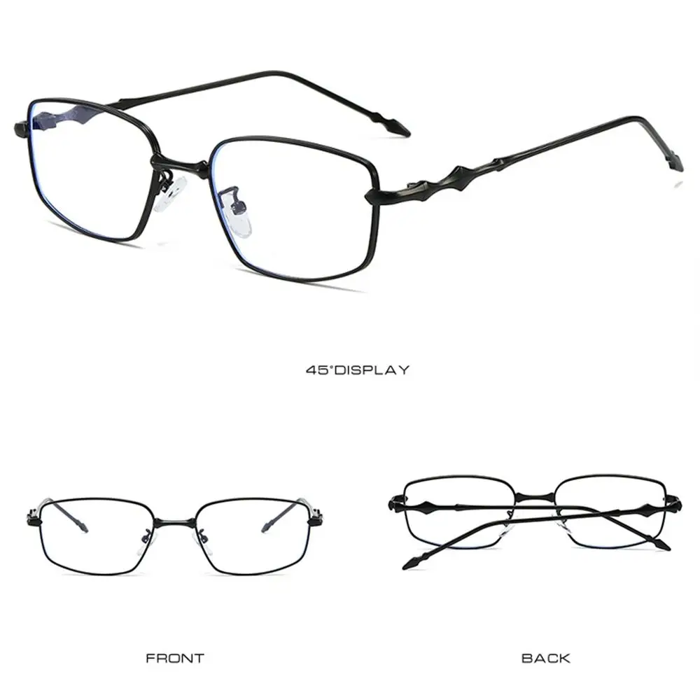 Anti Blue Light Irregular Square Shades High-End with Metal Frame Narrow Frame Sun Glasses Vintage Eyeglasses Frames
