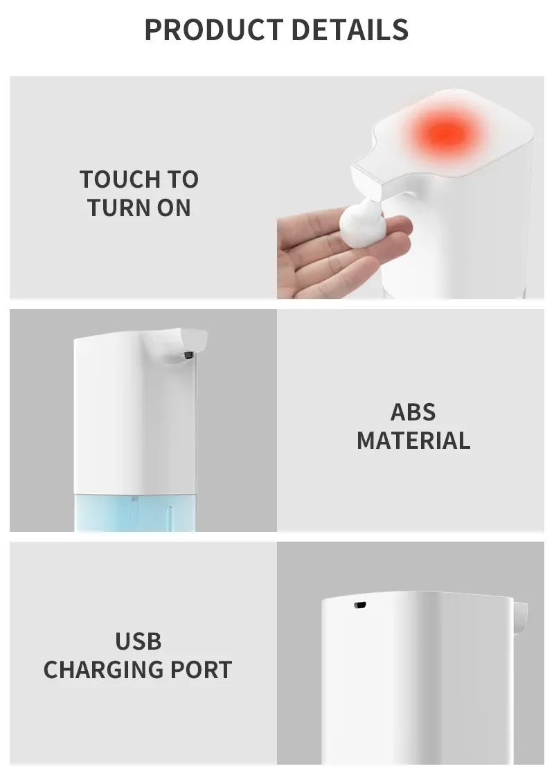 Automatic Foaming Soap Dispenser Touchless Induction Hand Washer Smart Soap thumbnail 5