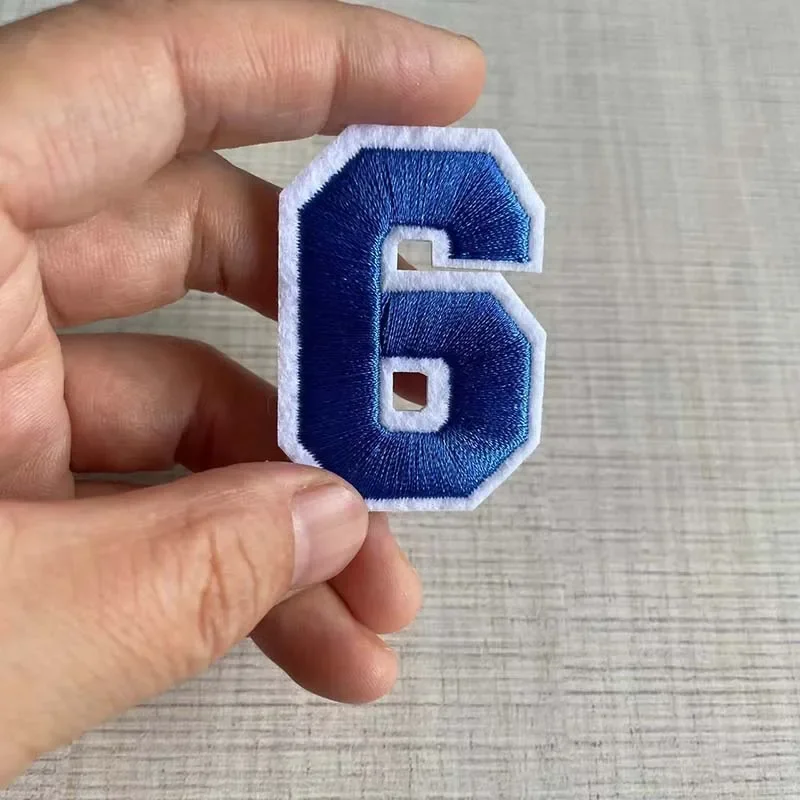 Multicolor Number Patch Set - Embroidered Iron-On Fabric Decals