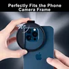 Lightdow 67mm Mobile Phone Lens Metal Filter Holder Filter Holder with Cold Shoe for ND8 CPL White Soft UV Star Filter 6