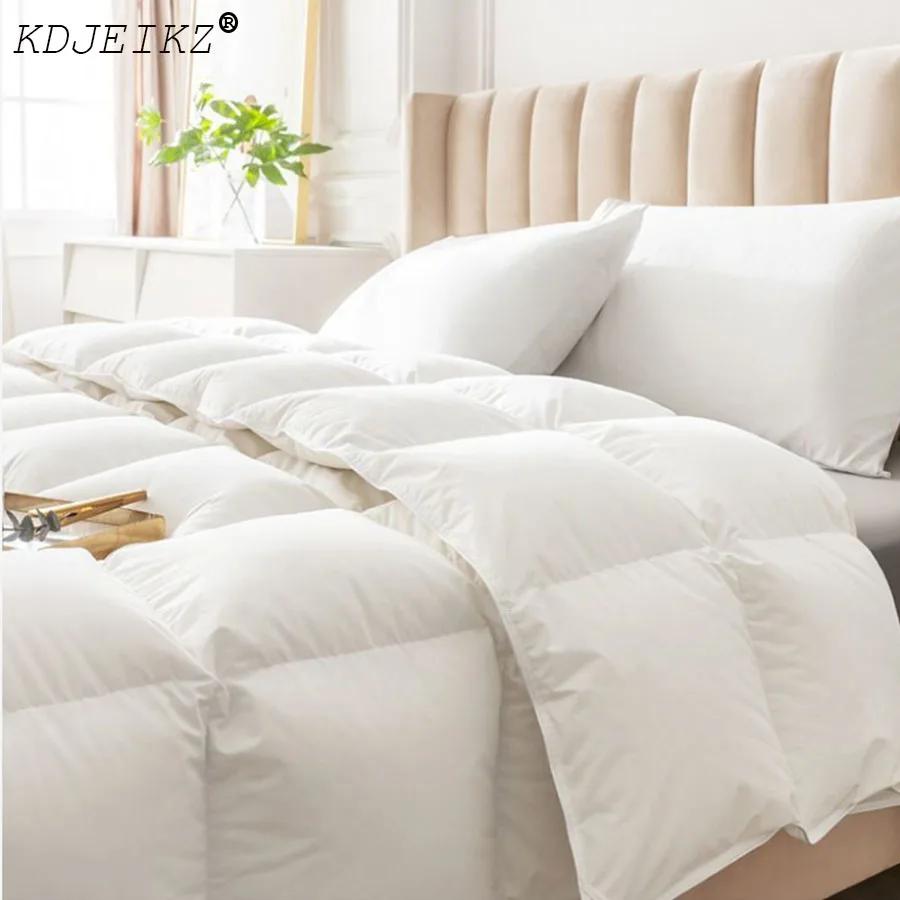 KDJEIKZ Bread Goose Down Quilt Luxury Duvet Soft Goose Down Duvet Quilt Comforter Duvet Spring 、 Autumn Quilts，100% Cotton Shell