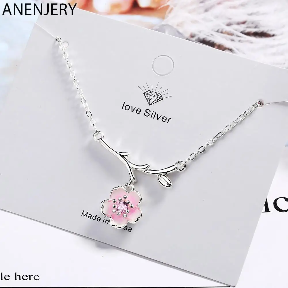 Pink Cherry Blossom Necklace