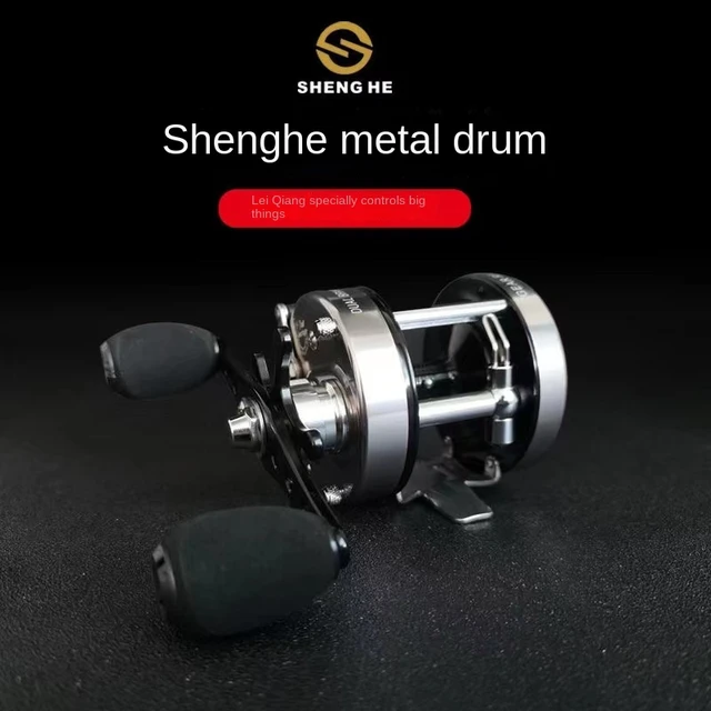 SHENGHE-Drum Trolling Fishing Reel, All Metal, Super Strong, Saltwater  Wheel, Casting Coil, High Quality