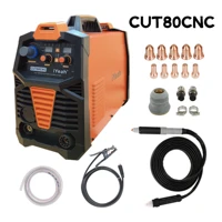 CNC Non-HF Pilot Arc CUT80 CNC iYeah Plasma Cutter 220V/380V 80A Machine With PT80/PTM80 Straight Torch Easy Cutting 35mm 1