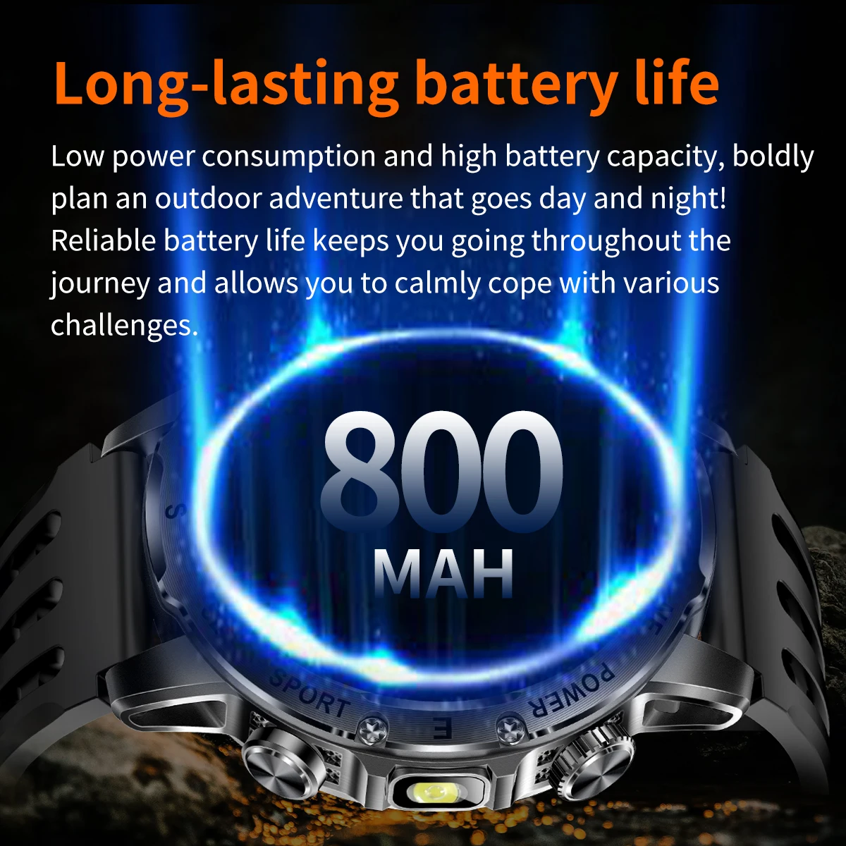 Smartwatch outdoor para hombre con brújula y linterna led_voghion.com