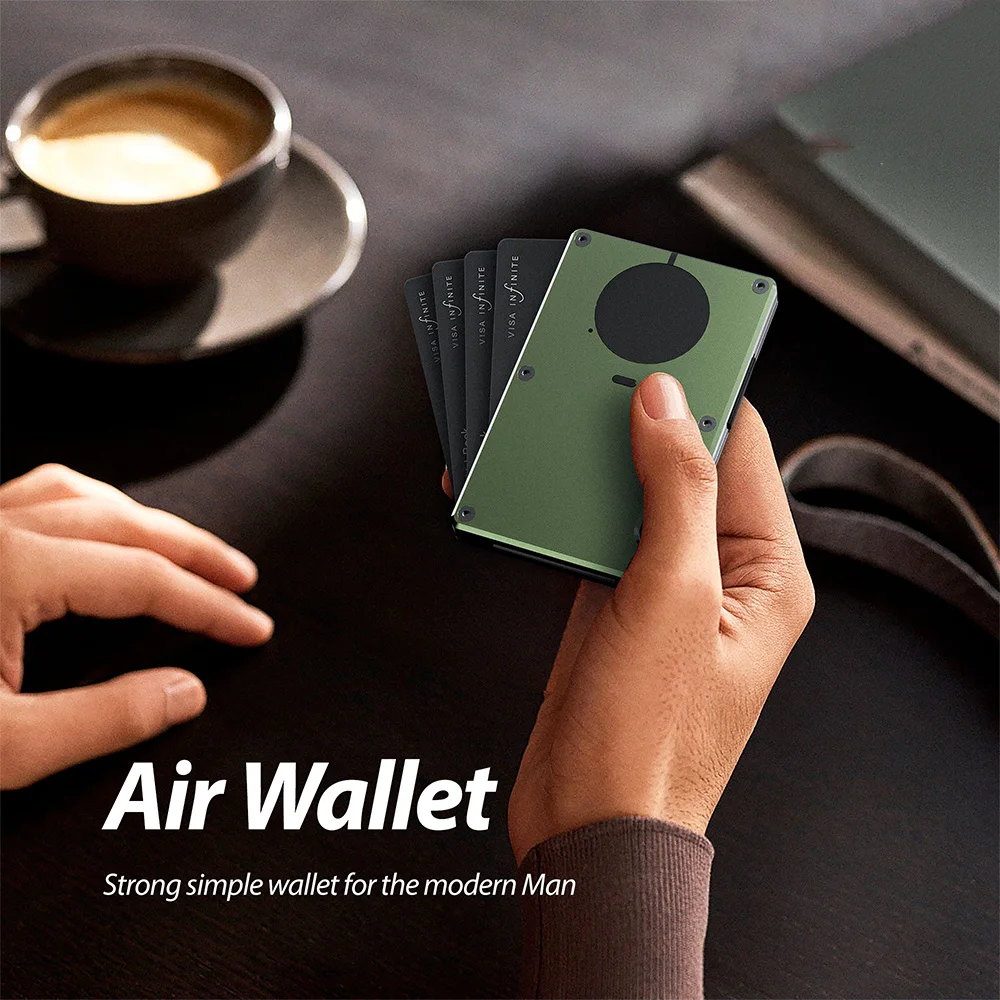 Smarte Geldbörse Kompatibel mit Apple Find My App, RFID-Blockierende Schlanke Brieftasche, Minimalistischer Kreditkartenhalter für die Vordertasche & Abnehmbar – Detail 5