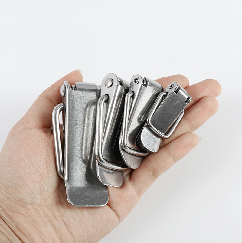Stainless Steel Spring Loaded Toggle Latch Catch Clamp Clip Drawer Hasp Clasp Duck Billed Buckles for Toolbox Trunk Case Chest furniture hardware toggle latches