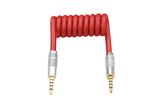 3.5mm TRS TRRS - TRRS スプリングコイルケーブル 分割